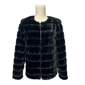 Carmen Marc Valvo Faux Fur Jacket - NWT